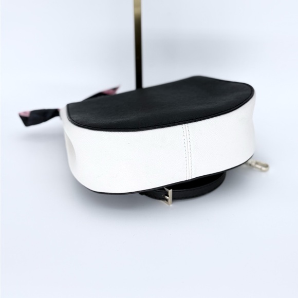 NWOT Kate Spade White and Glitter Black Crossbody Bag